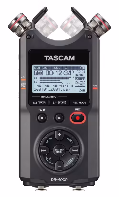 Tascam DR-40XP : nouvelle version 32-bit float. Décryptage.