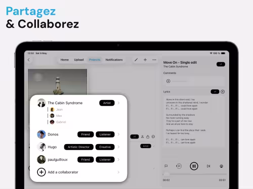 Accorda : un gestionnaire de projets pour la production musicale collaborative